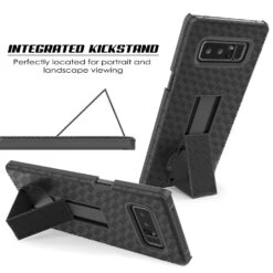 Punkcase Galaxy Note 8 Case, With PunkShield Glass Screen Protector, Holster Belt Clip & Built-In Kickstand Non-Slip Dual Layer Hybrid TPU Full Body Protection For Samsung Note 8 [Black] -Phone Vibe Shop 81XcQS0yOuL. SL1500