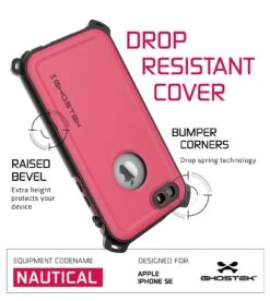 IPhone SE/5S/5 Waterproof Case, Ghostek® Nautical Pink Series| Underwater | Aluminum Frame -Phone Vibe Shop 81g7o4Mh2sL. SL1500 f1f10382 4003 4d75 a467 1d7be241efaa