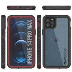 IPhone 14 Pro Max Waterproof Case, Punkcase [Extreme Series] Armor Cover W/ Built In Screen Protector [Red] -Phone Vibe Shop 8 25d6cdec eac1 462a a5e4 58b53101be8d