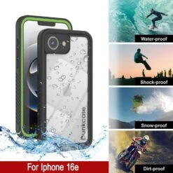 IPhone 16e Waterproof Case, Punkcase [Extreme Series] Armor Cover W/ Built In Screen Protector [Light Green] -Phone Vibe Shop 8 Extreme Iphone 16e 5886df6b 21b7 4542 8be8 53fb7a51f48e