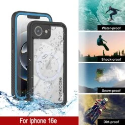 IPhone 16e Waterproof Case, Punkcase [Extreme Mag Series] Armor Cover W/ Built In Screen Protector [Blue] -Phone Vibe Shop 8 Extreme Iphone 16e d883cc37 1959 498b 9dc5 bd646e989d7b