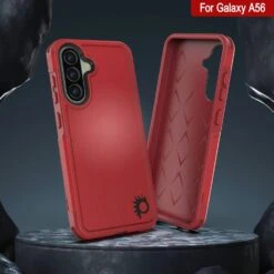 PunkCase Galaxy A56 Case, [Spartan 2.0 Series] Clear Rugged Heavy Duty Cover [Red] -Phone Vibe Shop 8 Spartan 2 A56 f9a739ff 5f7c 41a7 a028 f603d7c65f94