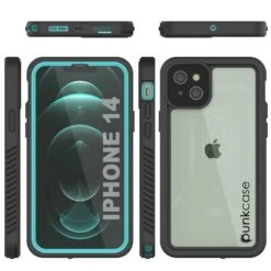 IPhone 14Waterproof Case, Punkcase [Extreme Series] Armor Cover W/ Built In Screen Protector [Teal] -Phone Vibe Shop 8 d7801a8f 8fa6 4fe7 8d38 dbeec53ec5af