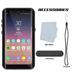 Galaxy S9 Waterproof Case PunkCase StudStar Black Thin 6.6ft Underwater IP68 Shock/Snow Proof -Phone Vibe Shop Acessories Studstar Galaxy S9 205e3a8a 7d4f 4c3e 87f0 c1cc9b5296e5