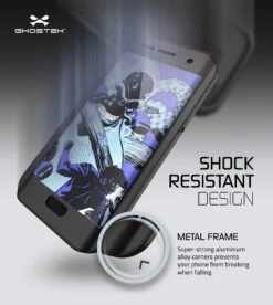 Galaxy S7 EDGE Waterproof Case, Ghostek® Atomic 2.0 BlackShock/Dirt/Snow Proof | Lifetime Warranty -Phone Vibe Shop Atomic SamsungS7edge Drop Black