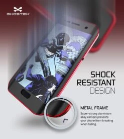 Galaxy S7 EDGE Waterproof Case, Ghostek Atomic 2.0 Red Shock/Dirt/Snow Proof | Lifetime Warranty -Phone Vibe Shop Atomic SamsungS7edge Drop Red