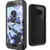 Galaxy S7 EDGE Waterproof Case, Ghostek® Atomic 2.0 BlackShock/Dirt/Snow Proof | Lifetime Warranty -Phone Vibe Shop Atomic SamsungS7edge FrontBack All Black