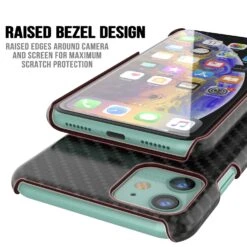 IPhone 11 Case, Punkcase CarbonShield, Heavy Duty & Ultra Thin 2 Piece Dual Layer [shockproof] -Phone Vibe Shop Bezel Carbonshield Iphone 11