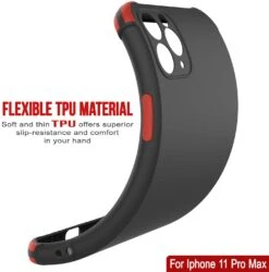 Punkcase Protective & Lightweight TPU Case [Sunshine Series] For IPhone 11 Pro Max [Black] -Phone Vibe Shop Black 03 e35fdd08 5ad2 4737 ad21 dd9633ac1ae3