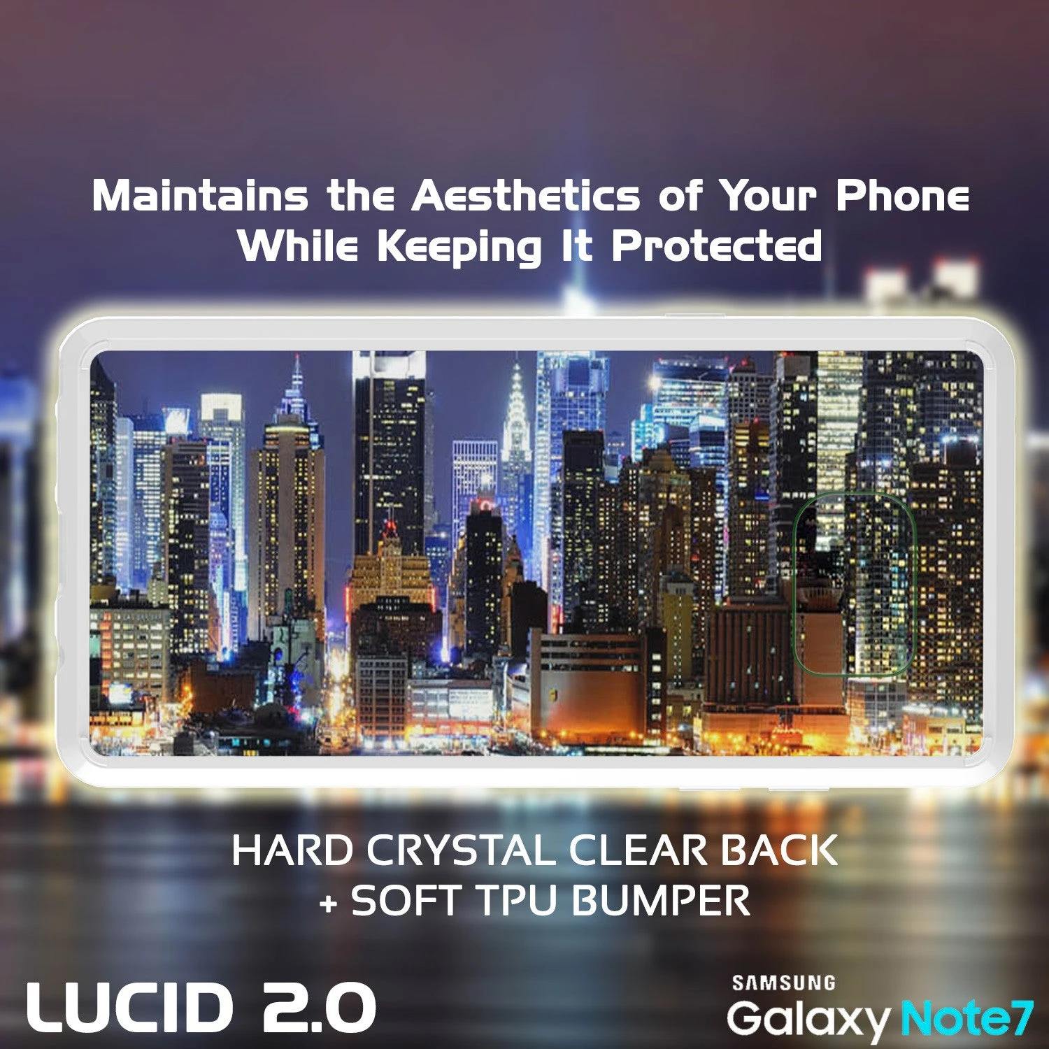 Note 7 Case Punkcase® LUCID 2.0 White Series W/ PUNK SHIELD Screen Protector | Ultra Fit 8 Note 7 Case Punkcase® LUCID 2.0 White Series W/ PUNK SHIELD Screen Protector | Ultra Fit - Image 6