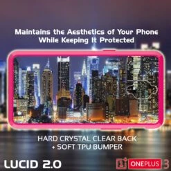 OnePlus 3 Case Punkcase® LUCID 2.0 Pink Series W/ SHIELD GLASS Lifetime Warranty Exchange -Phone Vibe Shop CLEAR LUCID 2 one plus 3 066f182d 44bc 4e85 ac44 c02b1050312b