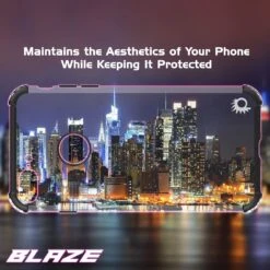IPhone 8 PLUS Case, Punkcase [BLAZE SERIES] Protective Cover W/ PunkShield Screen Protector [Shockproof] [Slim Fit] For Apple IPhone 7/8/6/6s PLUS [Black] -Phone Vibe Shop CLEAR blaze iphone7