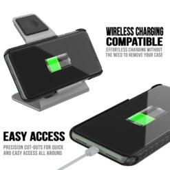 IPhone 11 Pro Case, Punkcase CarbonShield, Heavy Duty & Ultra Thin 2 Piece Dual Layer [shockproof] -Phone Vibe Shop Charging Carbonshield Iphone 11 Pro