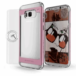 Galaxy S8 Plus Case, Ghostek Pink 2.0 Pink Series W/ ExplosionProof Screen Protector | Aluminum Frame