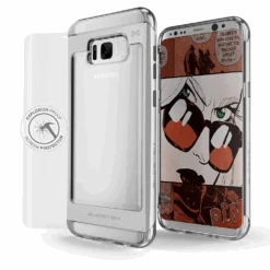 Galaxy S8 Plus Case, Ghostek® 2.0 Silver Series W/ Explosion-Proof Screen Protector | Aluminum Frame