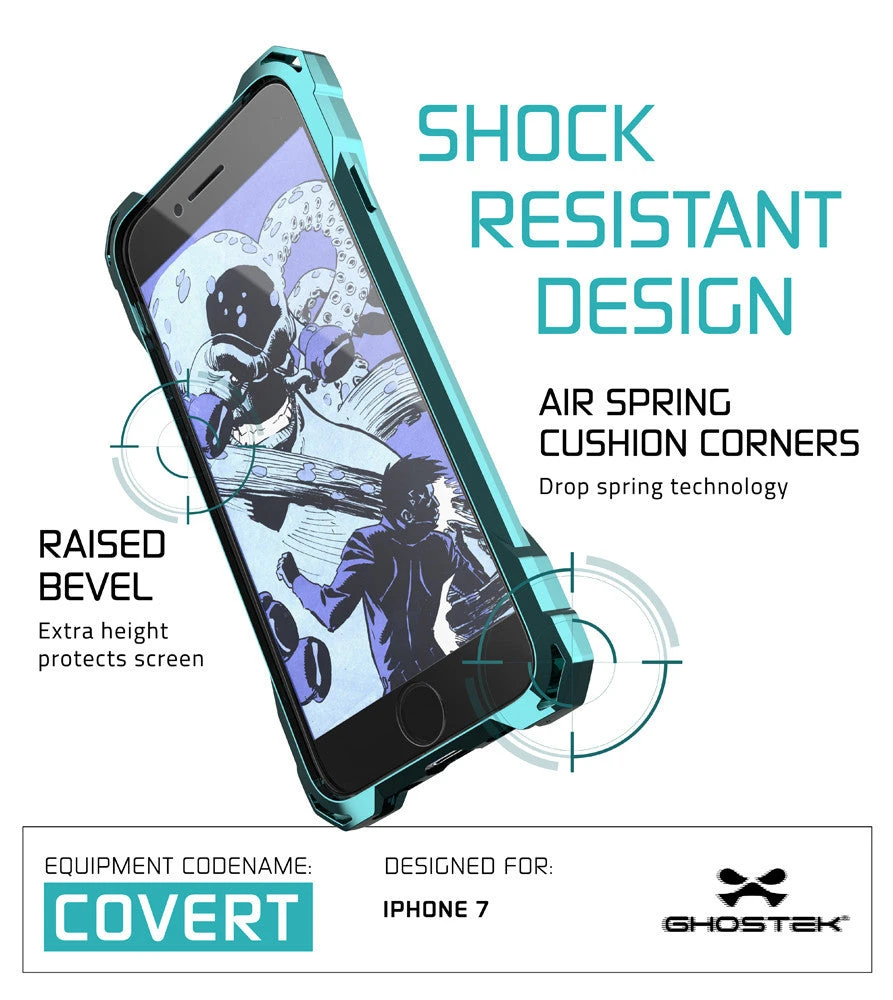 IPhone 7 Case, Ghostek® Covert Teal, Premium Impact Protective Armor | Lifetime Warranty Exchange 7 IPhone 7 Case, Ghostek® Covert Teal, Premium Impact Protective Armor | Lifetime Warranty Exchange - Image 5