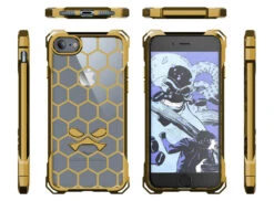 IPhone 7 Case, Ghostek® Covert Gold, Premium Impact Protective Armor | Lifetime Warranty Exchange -Phone Vibe Shop Covert iPhone7 sides golden
