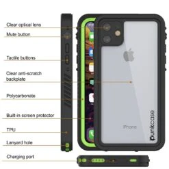 IPhone 11 Waterproof Case, Punkcase [Extreme Series] Armor Cover W/ Built In Screen Protector [Light Green] -Phone Vibe Shop Description Extreme Iphone 11 8a6b573a 1fe2 4692 b05b d78675cce7c5