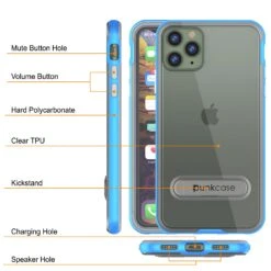 IPhone 11 Pro Case, PUNKcase [LUCID 3.0 Series] [Slim Fit] Armor Cover W/ Integrated Screen Protector [Blue] -Phone Vibe Shop Detail Lucid 3 Iphone 11 pro 0306a581 acc9 4583 bc46 79a98cfdf0f8