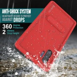 PunkCase Galaxy Note 10+ Plus Waterproof Case, [KickStud Series] Armor Cover [Red] -Phone Vibe Shop Drop Kickstud Galaxy Note 10 407f590b 7df6 4c6d 9386 2cb284b6d58e