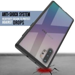 Galaxy Note 10+ Plus Punkcase Lucid-2.0 Series Slim Fit Armor Black Case Cover -Phone Vibe Shop Drop Lucid 2 Galaxy Note 10