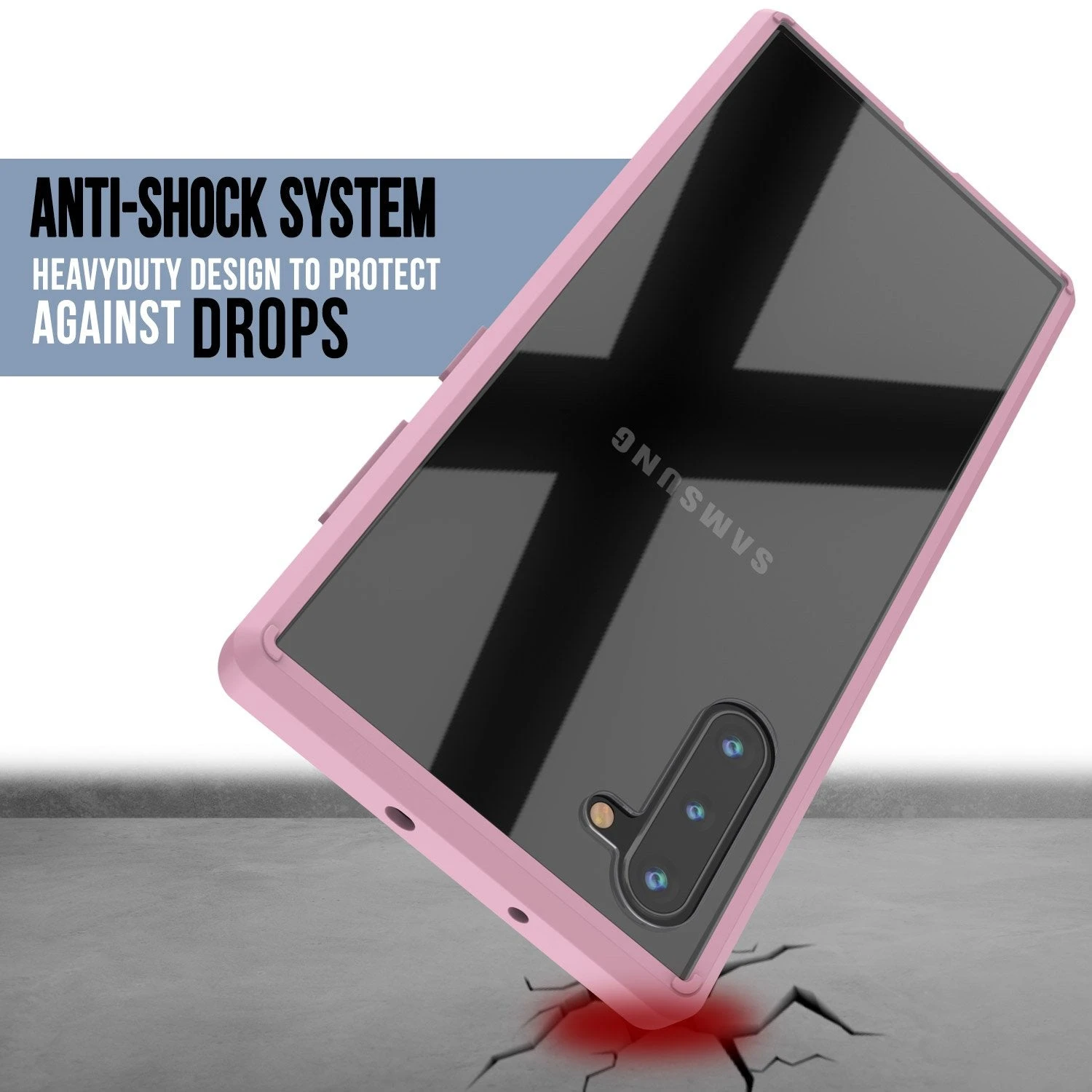 Galaxy Note 20 Punkcase Lucid-2.0 Series Slim Fit Armor Crystal Pink Case Cover 7 Galaxy Note 20 Punkcase Lucid-2.0 Series Slim Fit Armor Crystal Pink Case Cover - Image 5