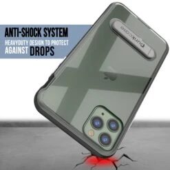 IPhone 11 Pro Max Case, PUNKcase [LUCID 3.0 Series] [Slim Fit] Armor Cover W/ Integrated Screen Protector [Black] -Phone Vibe Shop Drop Lucid 3 Iphone 11 pro Max