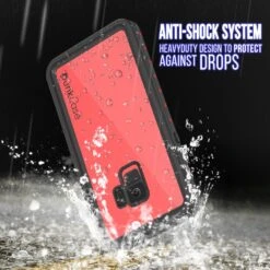 Galaxy S9 Waterproof Case PunkCase StudStar Red Thin 6.6ft Underwater IP68 Shock/Snow Proof -Phone Vibe Shop Drop Studstar Galaxy S9 0c867ad9 1378 4f40 967c 73e185630140