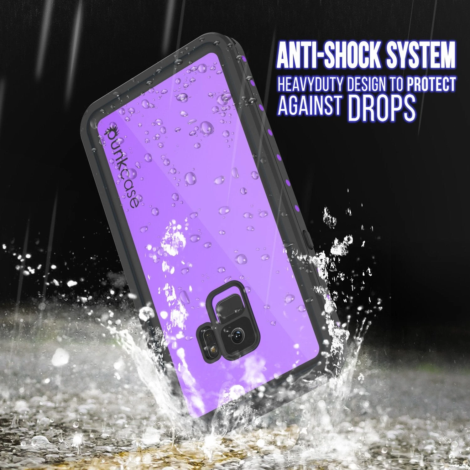 Galaxy S9 Waterproof Case PunkCase StudStar Purple Thin 6.6ft Underwater IP68 Shock/Snow Proof 9 Galaxy S9 Waterproof Case PunkCase StudStar Purple Thin 6.6ft Underwater IP68 Shock/Snow Proof - Image 7