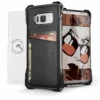 Galaxy S8+ Plus Wallet Case, Ghostek Exec Black Series | Slim Armor Hybrid Impact Bumper | TPU PU Leather Credit Card Slot Holder Sleeve Cover -Phone Vibe Shop Exec SAMSUNG S8 1 Black LR
