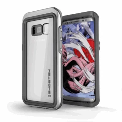 Galaxy S8 Waterproof Case, Ghostek Atomic 3 Series| Underwater | Shockproof | Dirt-proof | Snow-proof | Aluminum Frame | Ultra Fit | (Silver)