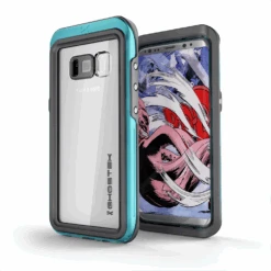 Galaxy S8 Waterproof Case, Ghostek Atomic 3 Series| Underwater | Shockproof | Dirt-proof | Snow-proof | Aluminum Frame | Ultra Fit | Swimming | (Teal)