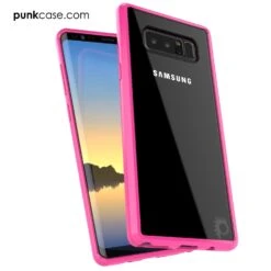 Galaxy Note 8 Case, PUNKcase [LUCID 2.0 Series] [Slim Fit] Armor Cover W/Integrated Anti-Shock System & Screen Protector [Pink] -Phone Vibe Shop Galaxy Note 8 Case PUNKcase LUCID 2.0 Series Pink 1