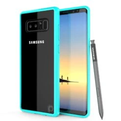 Galaxy Note 8 Case, PUNKcase [LUCID 2.0 Series] [Slim Fit] Armor Cover W/Integrated Anti-Shock System & Screen Protector [Teal]