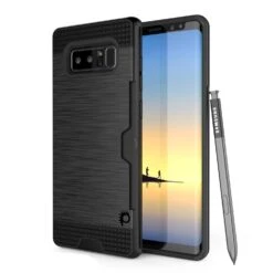 Galaxy Note 8 Case, PUNKcase [SLOT Series] Slim FitSamsung Note 8 [Black]