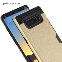 Galaxy Note 8 Case, PUNKcase [SLOT Series] Slim FitSamsung Note 8 [Gold] -Phone Vibe Shop Galaxy Note 8 Case PUNKcase SLOT Series golden 3
