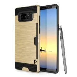 Galaxy Note 8 Case, PUNKcase [SLOT Series] Slim FitSamsung Note 8 [Gold]