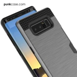 Galaxy Note 8 Case, PUNKcase [SLOT Series] Slim FitSamsung Note 8[Grey] -Phone Vibe Shop Galaxy Note 8 Case PUNKcase SLOT Series grey 3