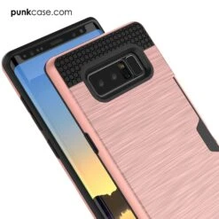 Galaxy Note 8 Case, PUNKcase [SLOT Series] Slim FitSamsung Note 8 [Rose] -Phone Vibe Shop Galaxy Note 8 Case PUNKcase SLOT Series pink 3