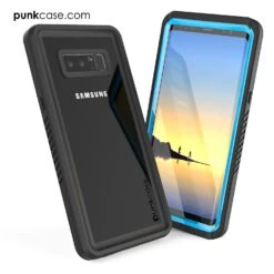 Galaxy Note 8 Case, Punkcase [Extreme Series] [Slim Fit] [IP68 Certified] [Shockproof] Armor Cover W/ Built In Screen Protector [Light Blue] -Phone Vibe Shop Galaxy Note 8 Waterproof Case Punkcase Extreme Series Slim Fit IP68 Certified Shockproof Snowproof Dirproof Armor Cover W Built In Screen Protector for Samsung Galaxy Note 8 Light Blue 1
