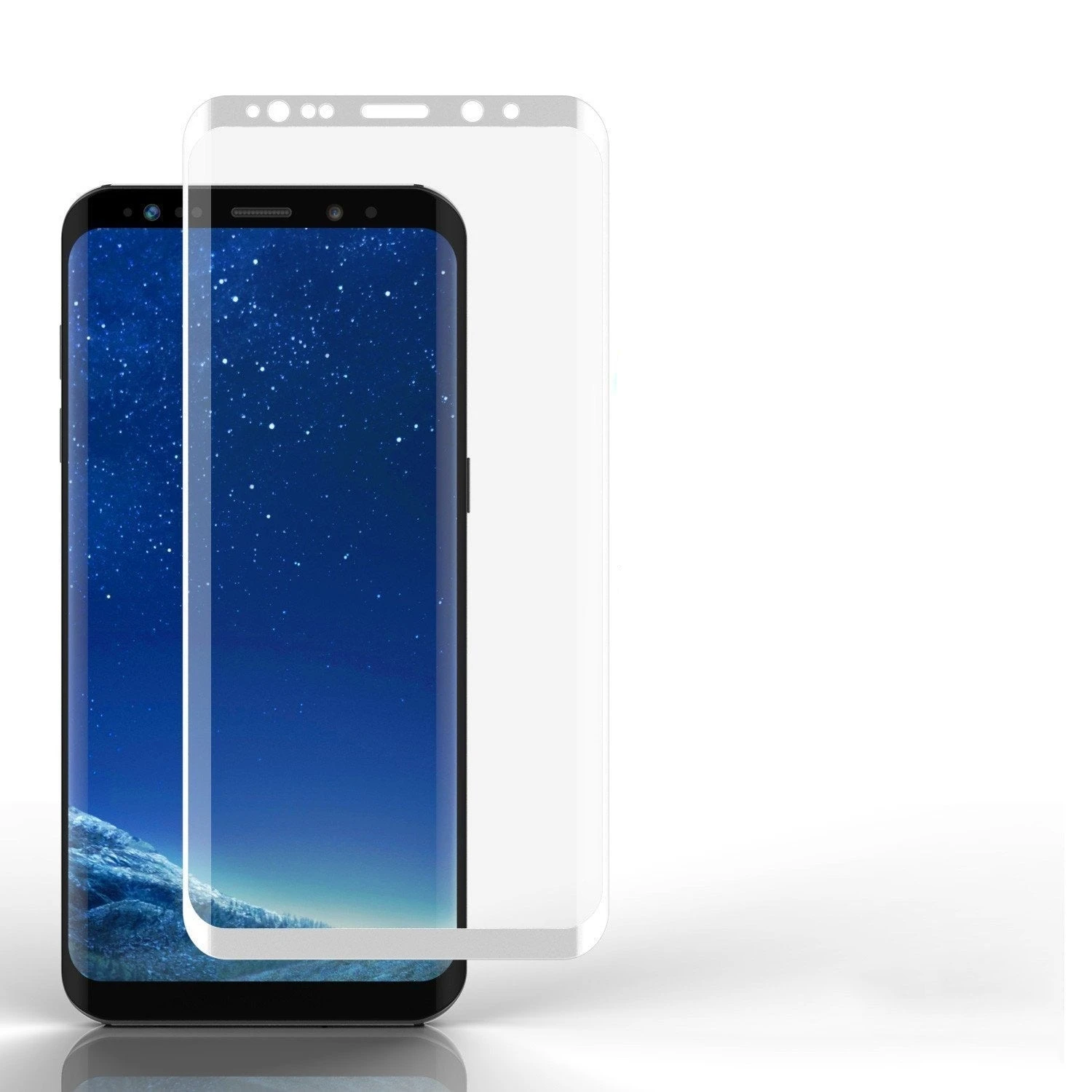 Galaxy S21+ Plus White Punkcase Glass SHIELD Tempered Glass Screen Protector 0.33mm Thick 9H Glass