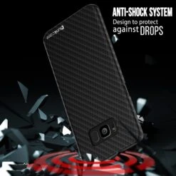 Galaxy S8 Plus Case, PunkCase CarbonShield, Jet Black -Phone Vibe Shop Galaxy S8 Case PunkCase CarbonShield Jet Black 779b2f6e 14f0 426e a03d e08e56707032