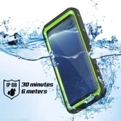 Galaxy S8 Waterproof Case, Punkcase [Extreme Series] [Slim Fit] [IP68 Certified] [Shockproof] [Snowproof] [Dirproof] Armor Cover W/ Built In Screen Protector For Samsung Galaxy S8 [Green] -Phone Vibe Shop Galaxy S8 Waterproof Case Punkcase Extreme Series Green 2