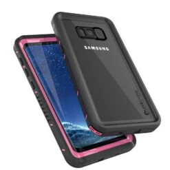 Galaxy S8 Waterproof Case, Punkcase [Extreme Series] [Slim Fit] [IP68 Certified] [Shockproof] [Snowproof] [Dirproof] Armor Cover W/ Built In Screen Protector For Samsung Galaxy S8 [Pink] -Phone Vibe Shop Galaxy S8 Waterproof Case Punkcase Extreme Series Pink 1