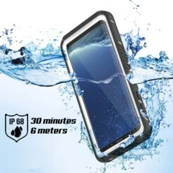Galaxy S8 PLUS Waterproof Case, Punkcase [Extreme Series] [Slim Fit] [IP68 Certified] [Shockproof] [Snowproof] [Dirproof] Armor Cover [White] -Phone Vibe Shop Galaxy S8 Waterproof Case Punkcase Extreme Series white 2