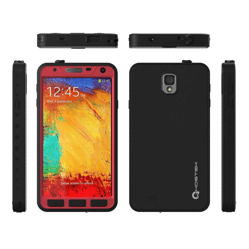 Ghostek Atomic Samsung Galaxy Note 3 Pink Water/Shock/Dirt/Snow Proof | Lifetime Warranty 6 Ghostek Atomic Samsung Galaxy Note 3 Pink Water/Shock/Dirt/Snow Proof | Lifetime Warranty - Image 4