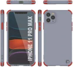 Punkcase Protective & Lightweight TPU Case [Sunshine Series] For IPhone 11 Pro Max [Grey] -Phone Vibe Shop Grey 07 16d7f8e9 c527 4472 a673 8306d8405c5a