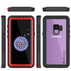 Galaxy S9 Waterproof Case, Punkcase [Extreme Series] [Slim Fit] [IP68 Certified] [Shockproof] [Snowproof] [Dirproof] Armor Cover W/ Built In Screen Protector For Samsung Galaxy S9 [Red] -Phone Vibe Shop Group Extreame Case Galaxy S9 744f9c95 e6d5 4f24 8e5f d2451d102df5