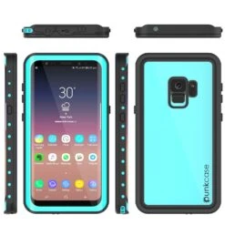 Galaxy S9 Waterproof Case PunkCase StudStar Teal Thin 6.6ft Underwater IP68 Shock/Snow Proof -Phone Vibe Shop Group Studstar Galaxy S9 423c4aa9 7337 4a39 858f 114e6cc71e44