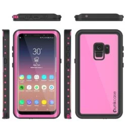 Galaxy S9 Waterproof Case PunkCase StudStar Pink Thin 6.6ft Underwater IP68 Shock/Snow Proof -Phone Vibe Shop Group Studstar Galaxy S9 a0fb6c74 c67f 4163 b0ca 752637c5e4df